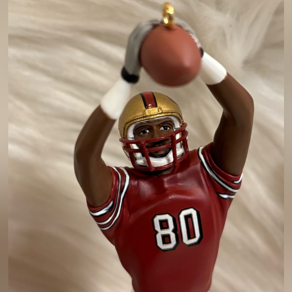 NFL San Francisco 49er Jerry Rice Hallmark Keepsake Ornament Handcrafted 2003 - Picture 8 of 8